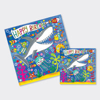 Shark Jigsaw Birthday Card