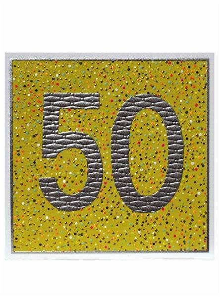 Jamboree Happy 50th Birthday Card - House of Cards