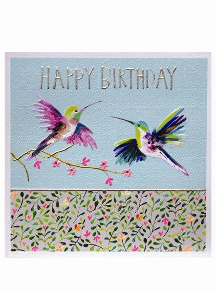 Jamboree Hummingbirds Birthday Card - House of Cards