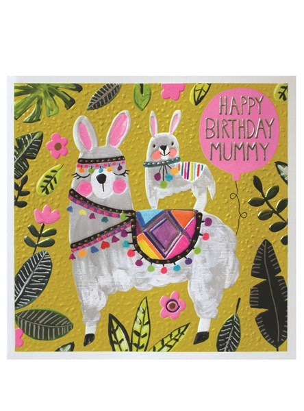 Jamboree Mummy Llama Birthday Card