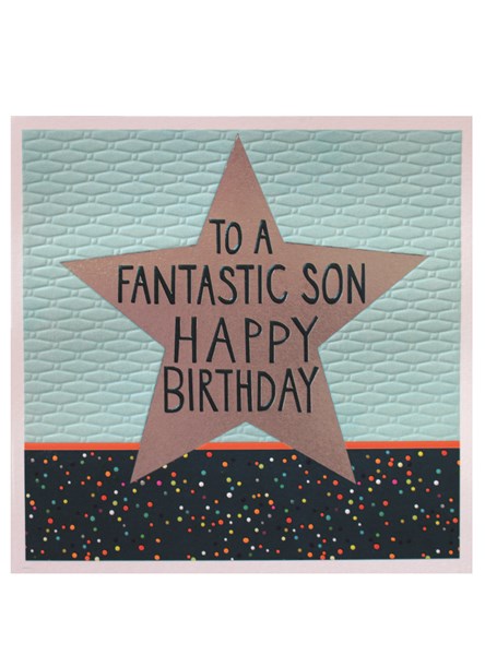 Jamboree Son Star Birthday Card