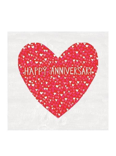Jamboree Red Heart Anniversary Card - House of Cards
