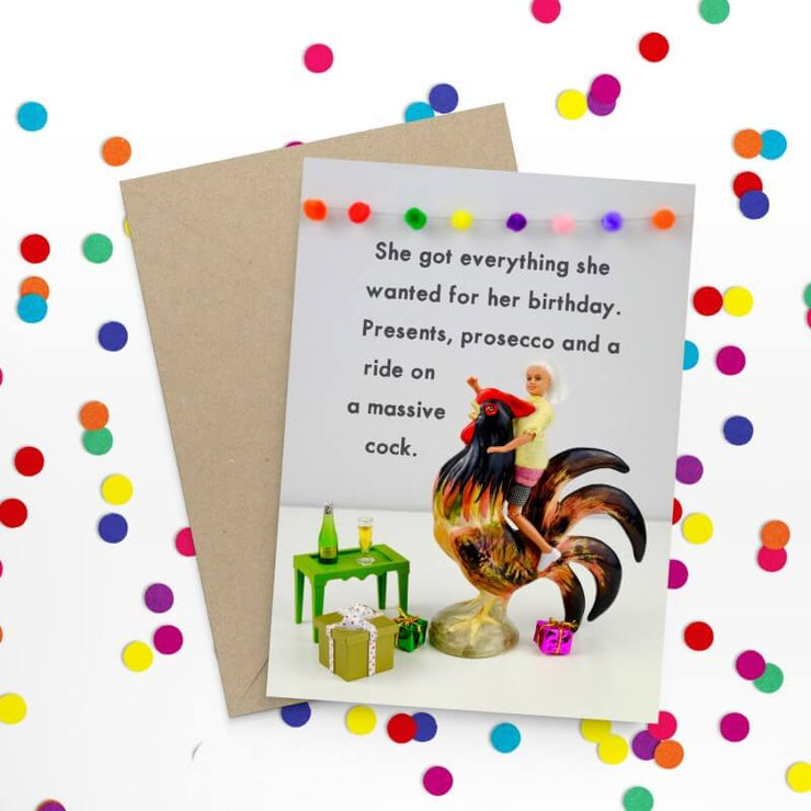 Cock Birthday Card