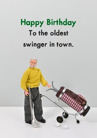 Swinger Birthday Card