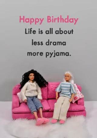 Less Drama Birthday Card - House of Cards