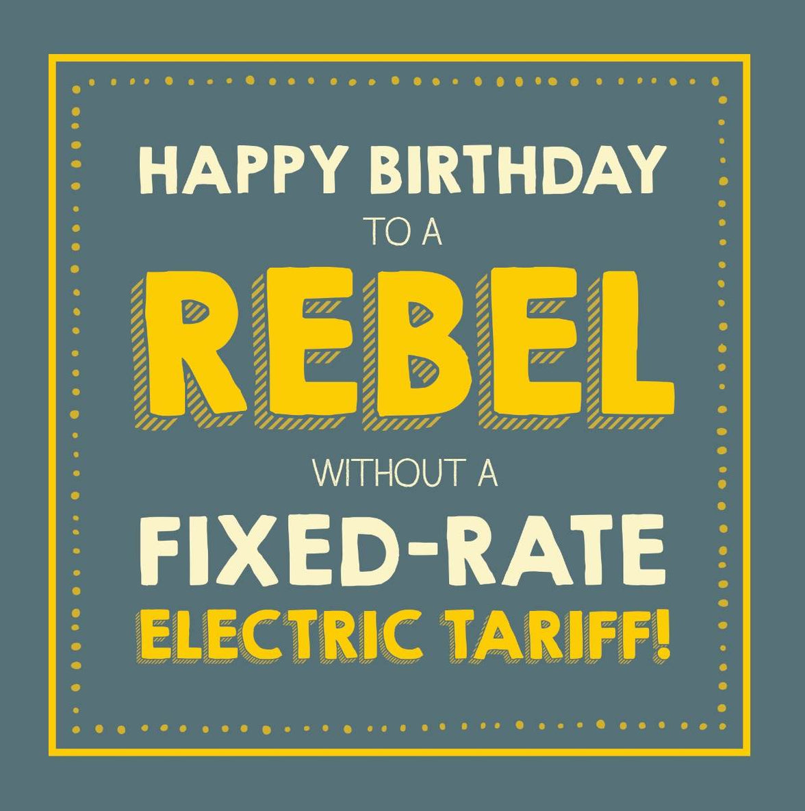Rebel Birthday Card - House of Cards