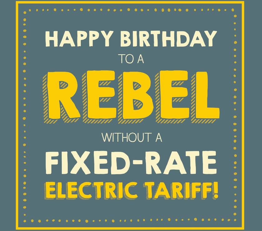 Rebel Birthday Card