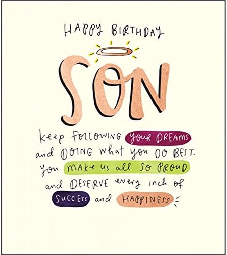 Son Make Us Proud Birthday Card