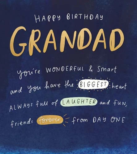 Wonderful Grandad Birthday Card