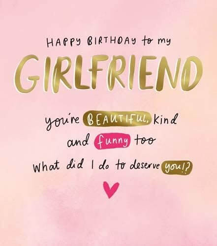 Girlfriend Happy Birthday Card