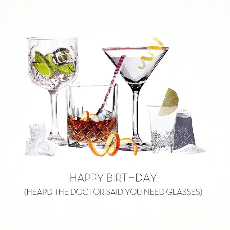You Need Glasses Birthday Card