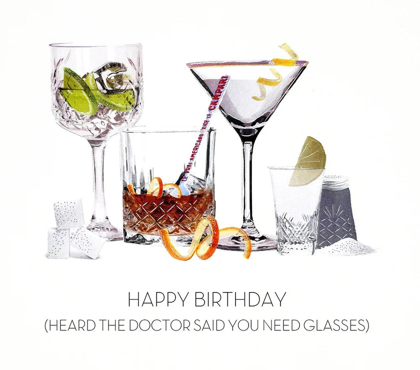You Need Glasses Birthday Card