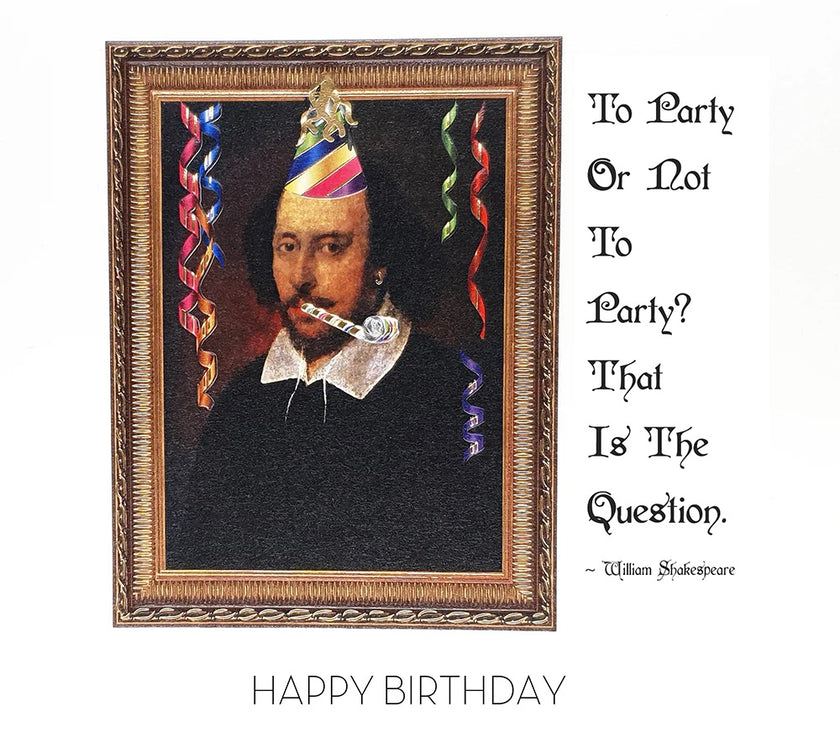William Shakespeare Birthday Card
