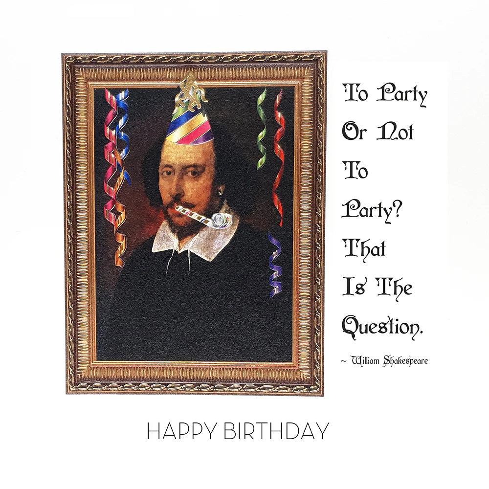 William Shakespeare Birthday Card