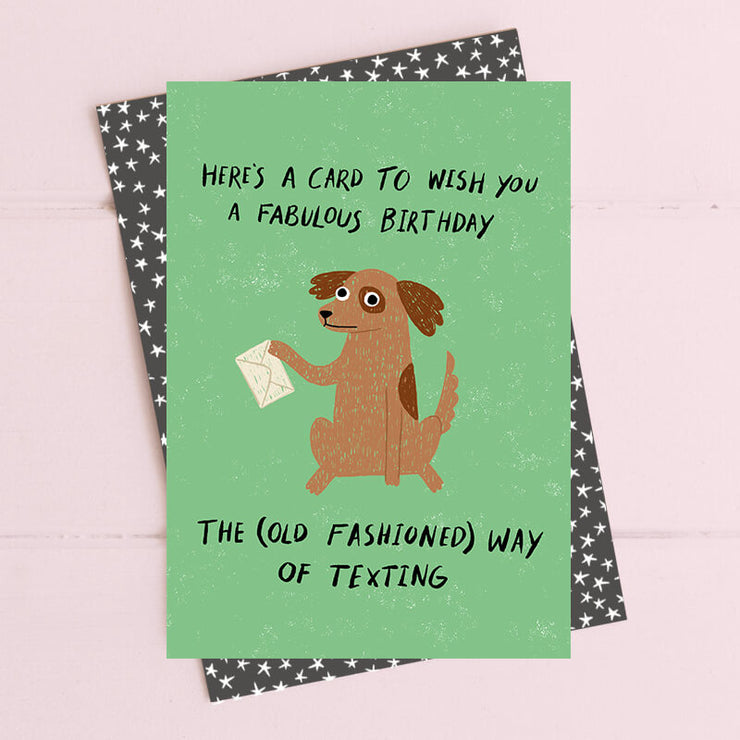 Old Fashioned Birthday Card