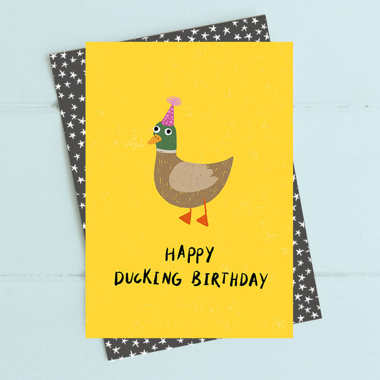 Ducking Birthday Card