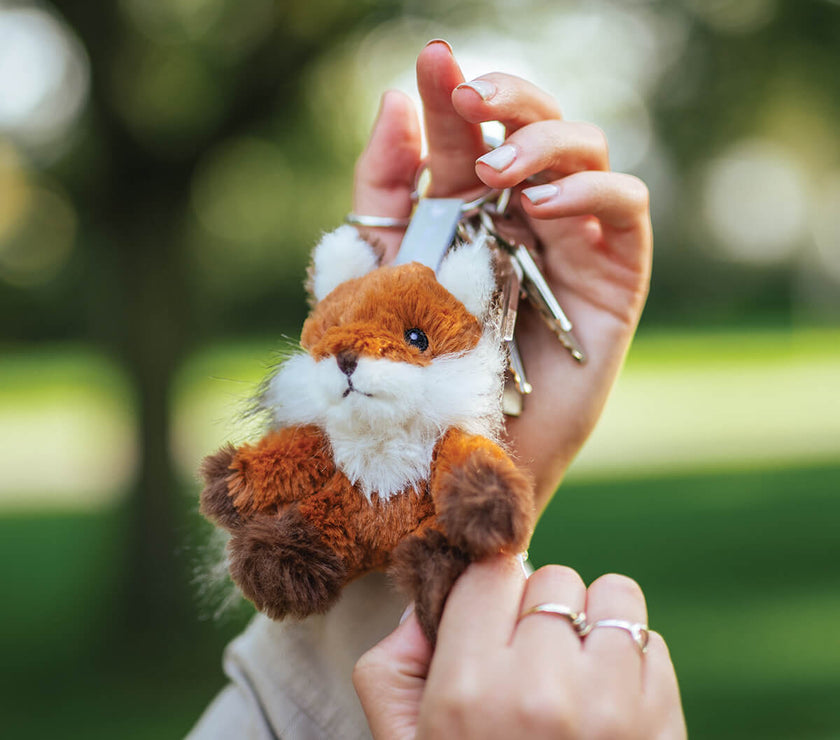 Keyring Fox Autumn Plush