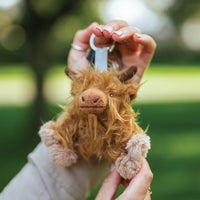 Keyring Highland Cow Gordon Plush