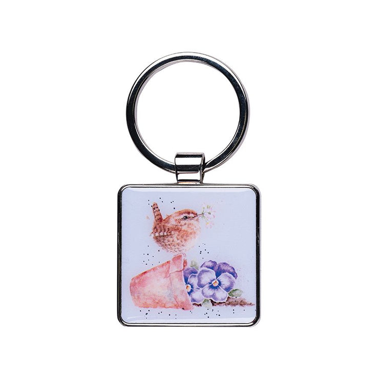 Pottering About Wren Keyring