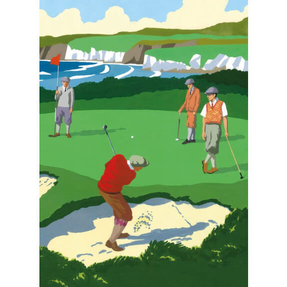 Golf Course Birthday Card