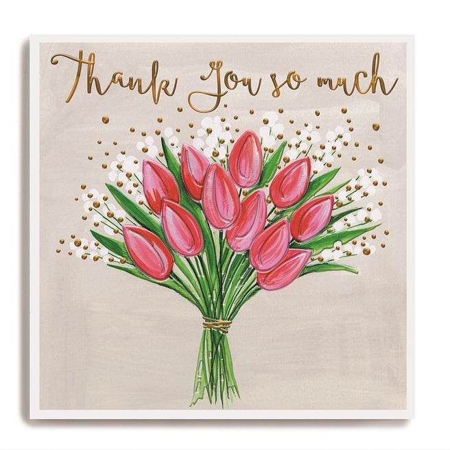 Thank You Bouquet Greeting Card - House of Cards