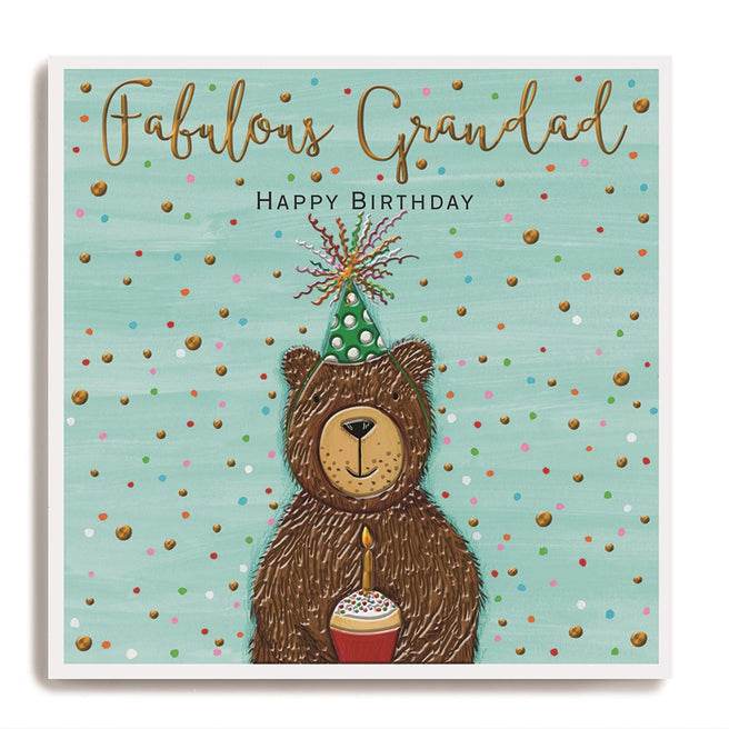 Fabulous Grandad Bear Birthday Card - House of Cards