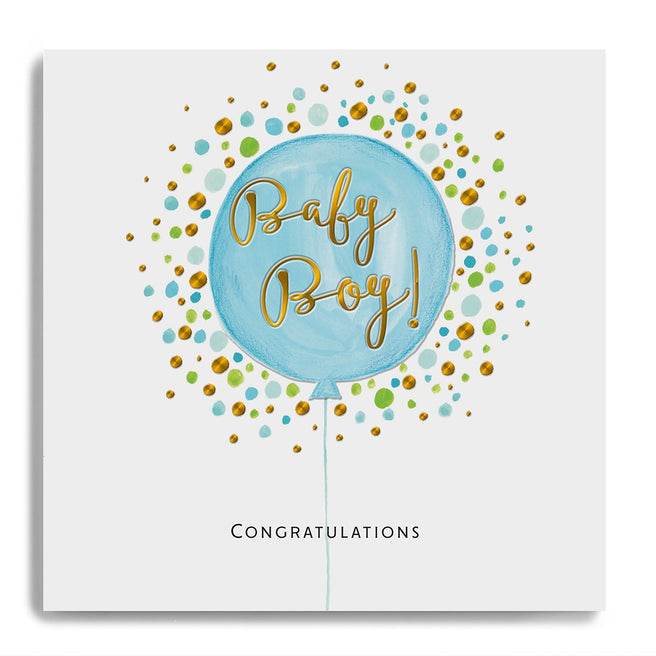Baby Boy Congratulations Greeting Card - House of Cards