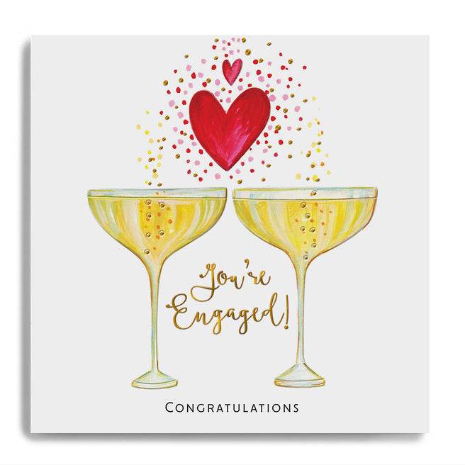 You're Engaged Congratulations Greeting Card - House of Cards