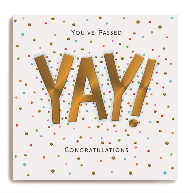 You've Passed Congratulations Greeting Card