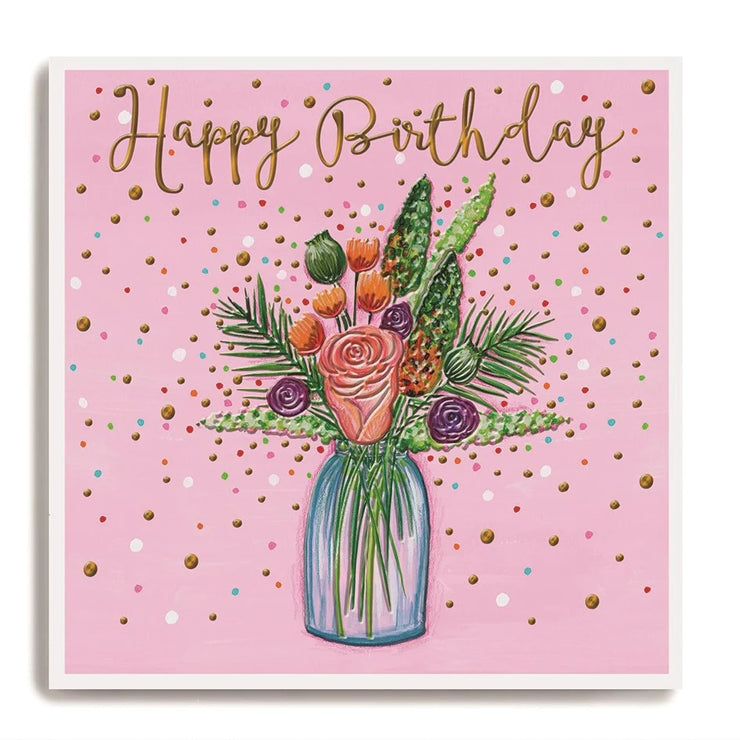 Flower Bunch Birthday Card