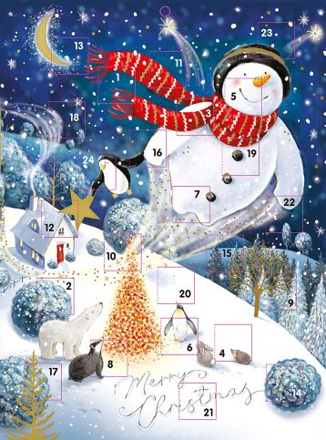 Exclusive Large Flying Snowman Advent Calendar