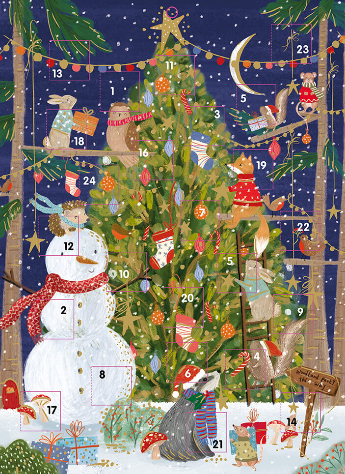 Large Animal Tree Advent Calendar