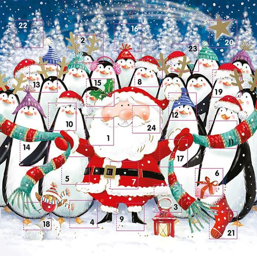 Square Penguin Santa Advent Calendar