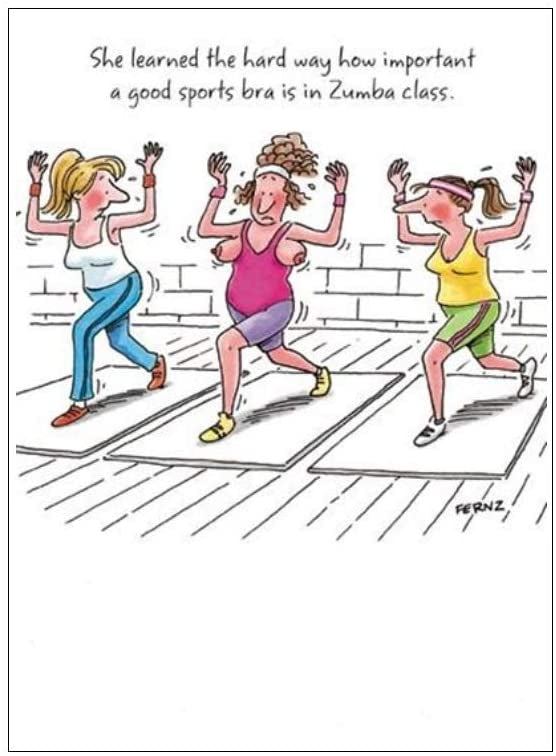 Sports Bra Birthday Card
