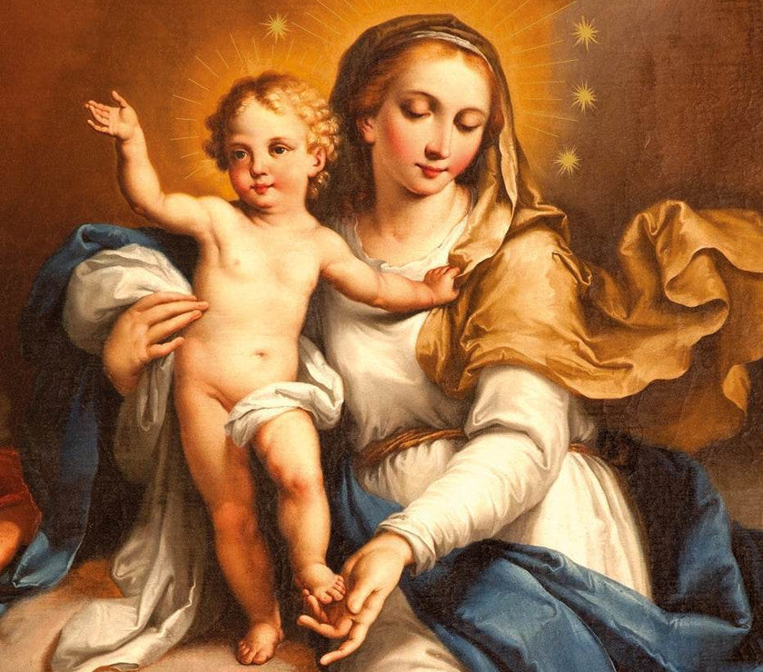 8 Luxury Mary and Child Boxed Christmas Cards - House of Cards