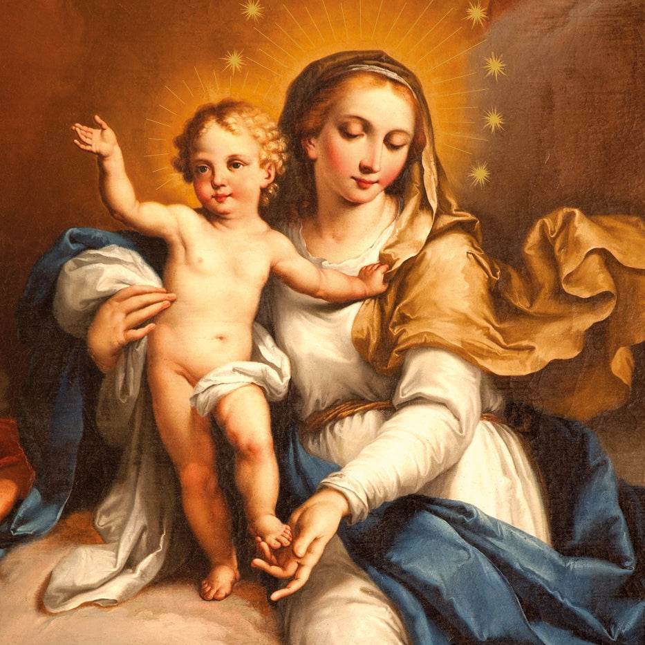 8 Luxury Mary and Child Boxed Christmas Cards - House of Cards