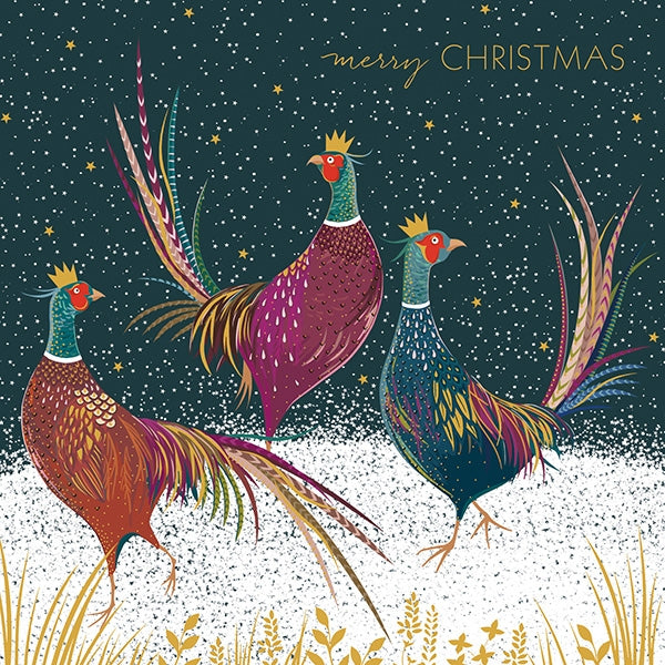 Sara Miller Pheasants Luxury Boxed Christmas Cards