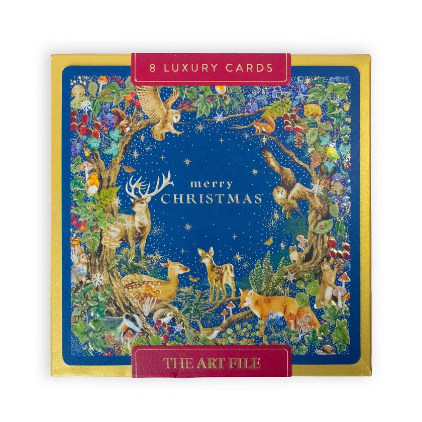 8 Luxury Wildlife Boxed Christmas Cards - House of Cards