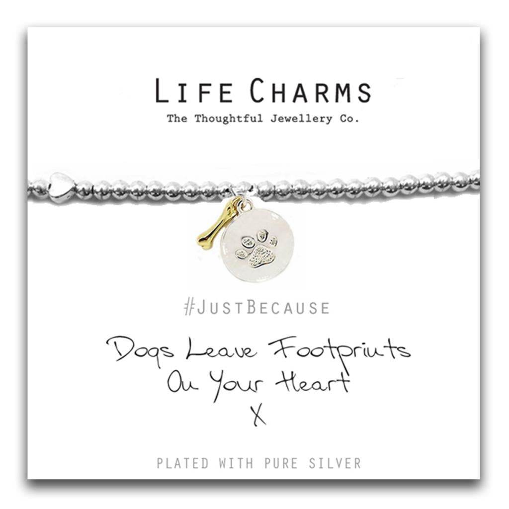 Dogs Leave Footprints Bracelet - House of Cards