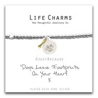Dogs Leave Footprints Bracelet