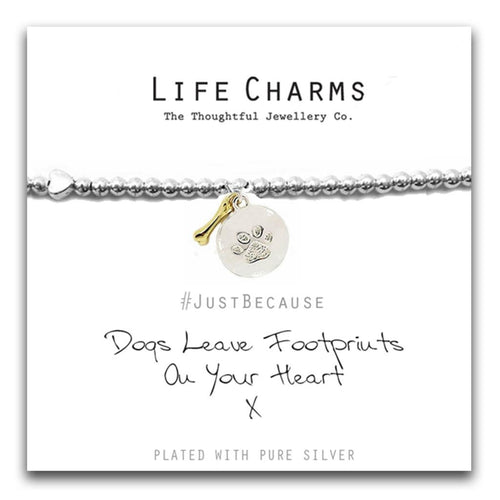 Dogs Leave Footprints Bracelet