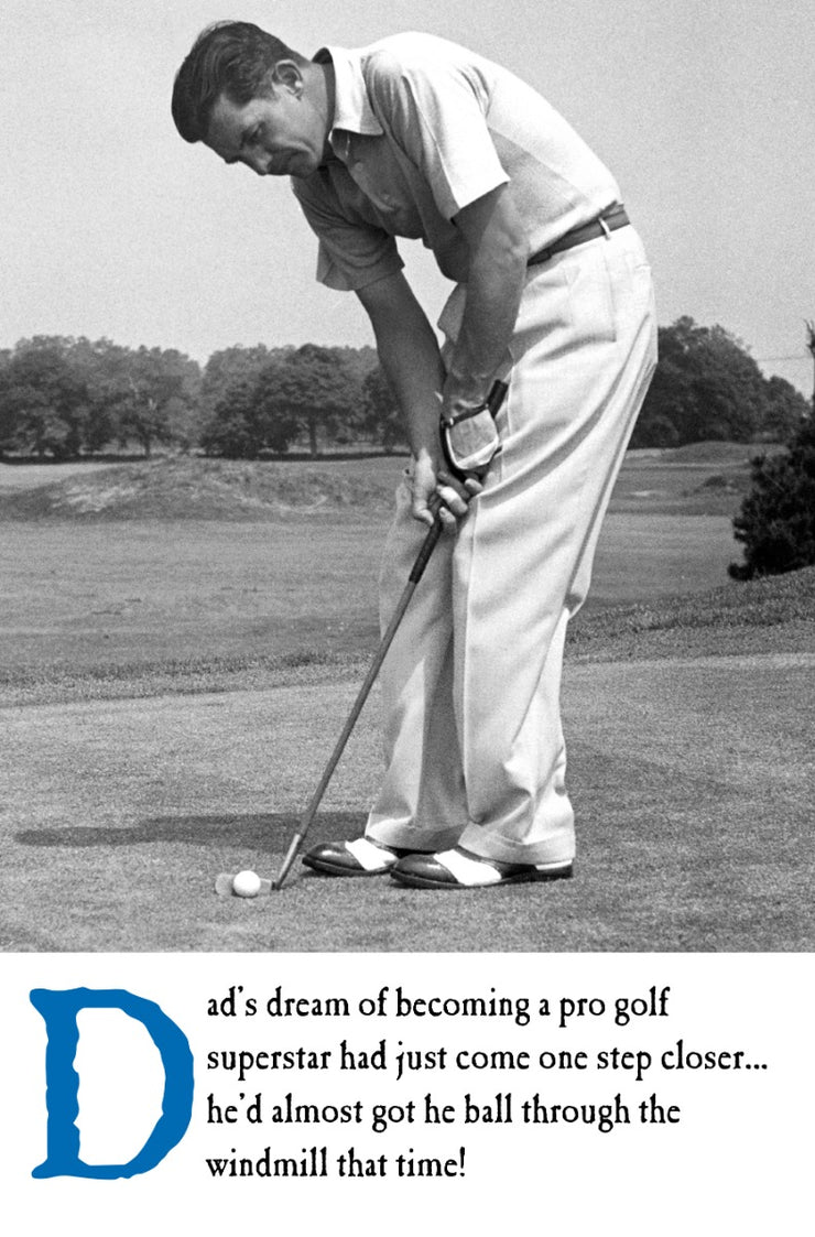 Golf Superstar Fathers Day Card