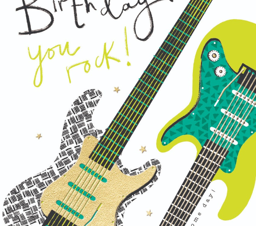 Guitars Birthday Card