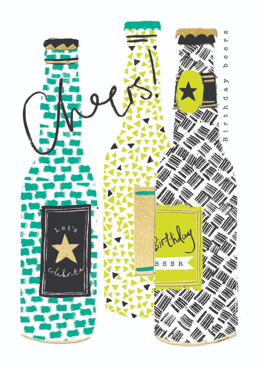 Beers Birthday Card - House of Cards