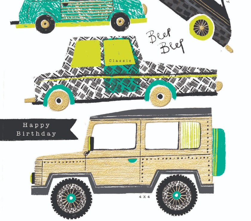 Cars Birthday Card