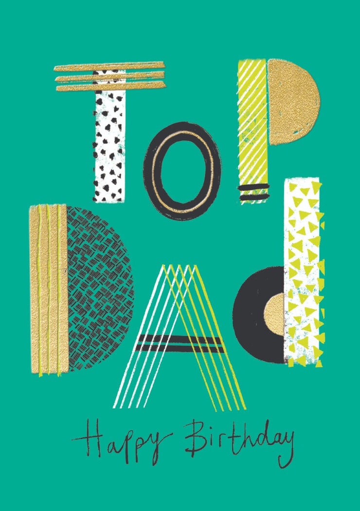 Top Dad Birthday Card