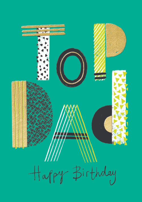 Top Dad Birthday Card