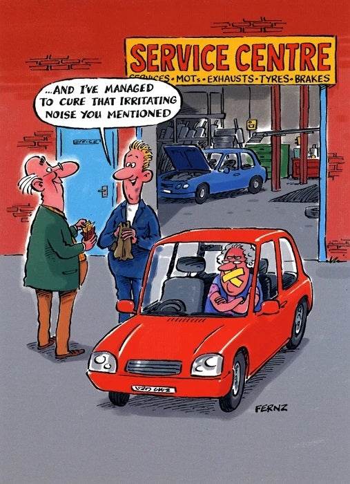 Aged To Perfection Car Noise Birthday Card - House of Cards