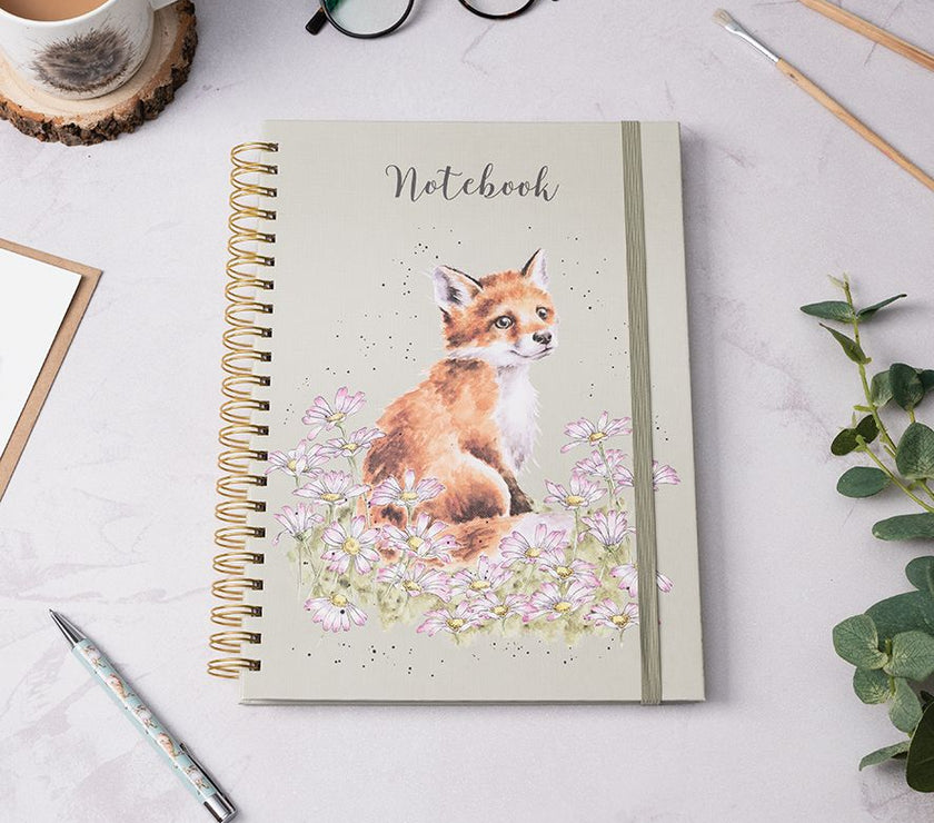 Make My Daisy Fox A4 Notebook