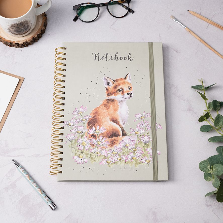 Make My Daisy Fox A4 Notebook